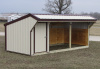 8x20 Deluxe Large Animal Shelter with Tack Room
